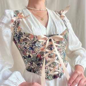 Haut corset romantique Cottagecore avec manches OJCO0001 PDF A4, A0, LETTRE Patrons de couture 11 tailles vidéo, tutoriel photos image 2
