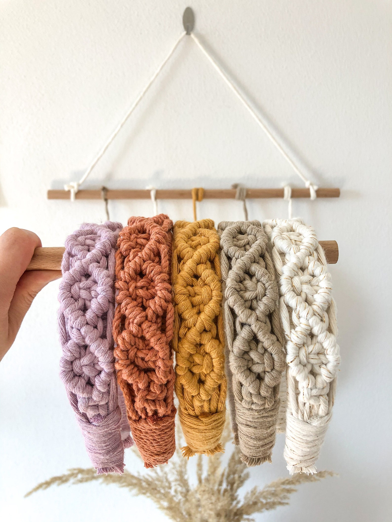 Handmade 100 Macrame Headband5 Macrame Hair Accessories Etsy