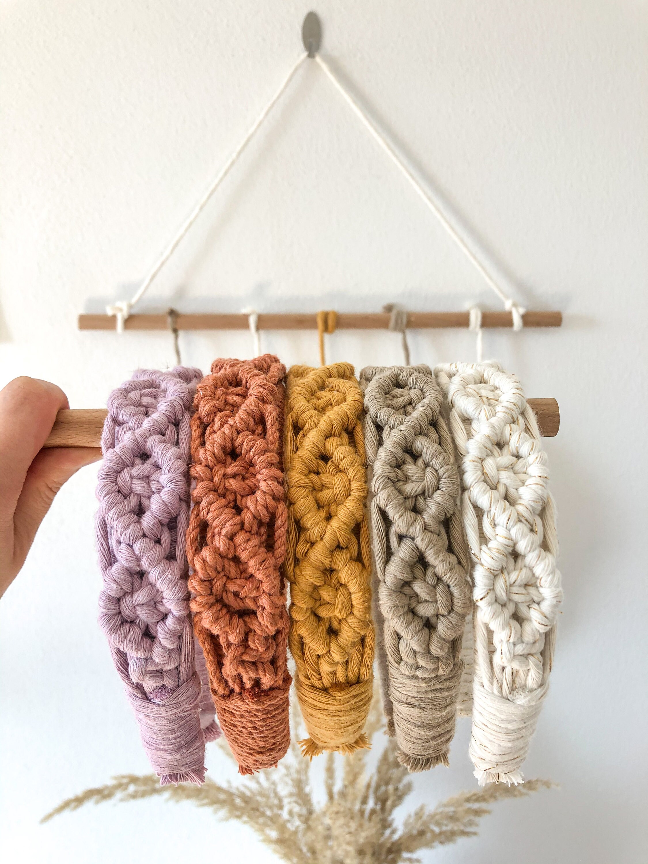 Handmade 100 Macrame Headband5 Macrame Hair Accessories Etsy