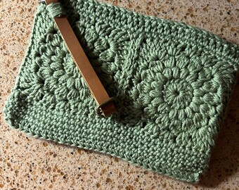 Wristlet - Lined with Leather Strap