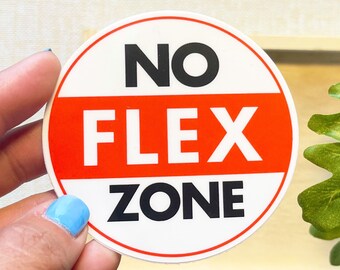 No Flex Zone Sticker, SALE