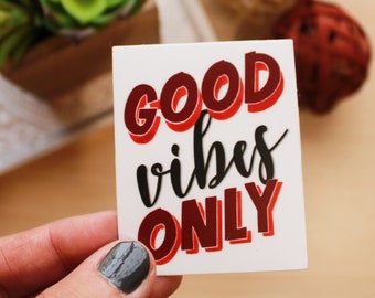 Sticker | Good Vibes Only | laptop sticker | waterproof sticker, SALE