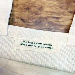 Think Big Shop Small Recycled Canvas Tote Bag, support small business, reusable bag, gift for her, boss lady image 5