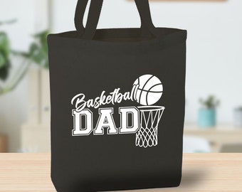 Basketball Dad Canvas Tote Bag, sports dad, fathers day gift, gift for him