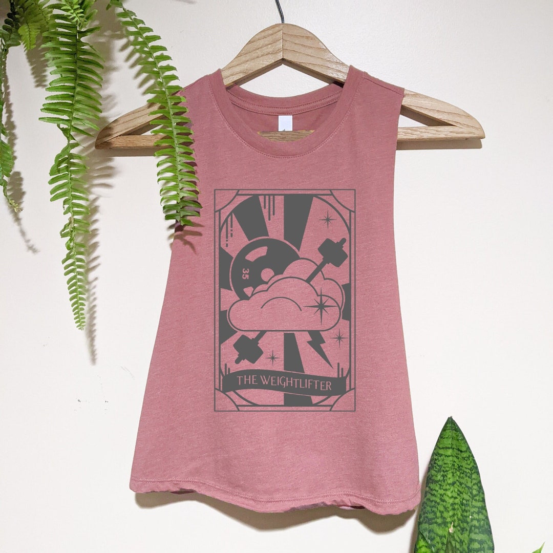 Kinda Fit Sorta Fat Funny Gym Tank Top - Weightlifting Bear Graphic, Vintage Distressed Look