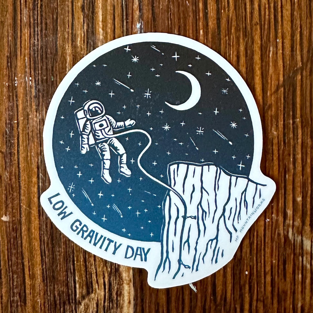 Low Gravity Day Vinyl Sticker - Etsy