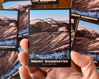 Mount Washington New Hampshire vinyl sticker