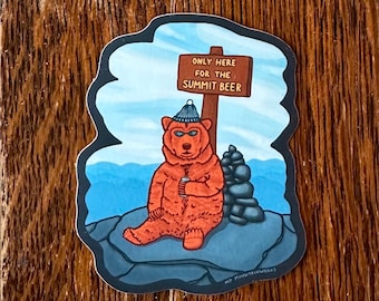 Only Here for the Summit Beer Vinyl Sticker