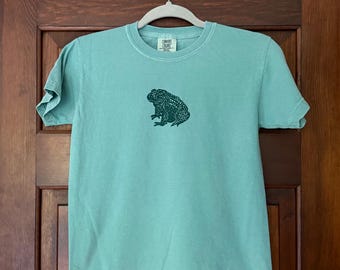 Block Printed Toad Youth Unisex T Shirt
