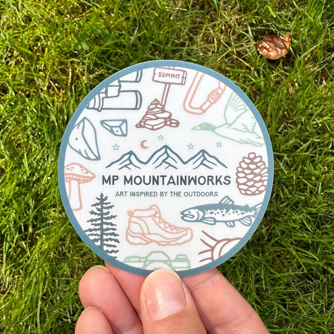 Mp Map Sticker MP Mountainworks Logo Vinyl Sticker - Etsy