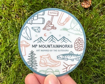 MP Mountainworks logo vinyl sticker