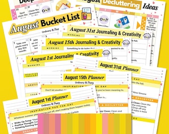 August 2026 Printable Planner Binder | 120-Page Planner PDF