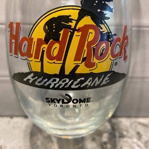 Hard Rock Cafe Hurricane Tall Glass Skydome Toronto.