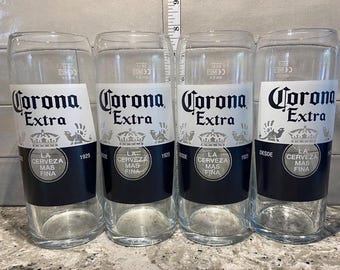 Set of 4 Corona Beer Pint  glasses
