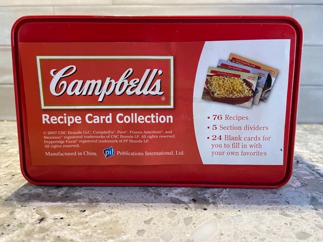 Vintage Campbells Recipe Cards - Etsy