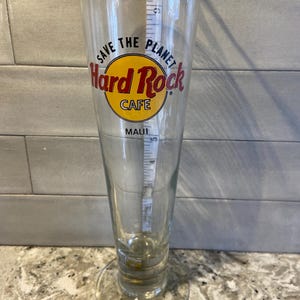 Hard Rock Cafe Hurricane Tall Glass - Maui
