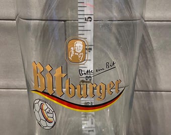 Bitburger Willibecher beer glass - Football Edition