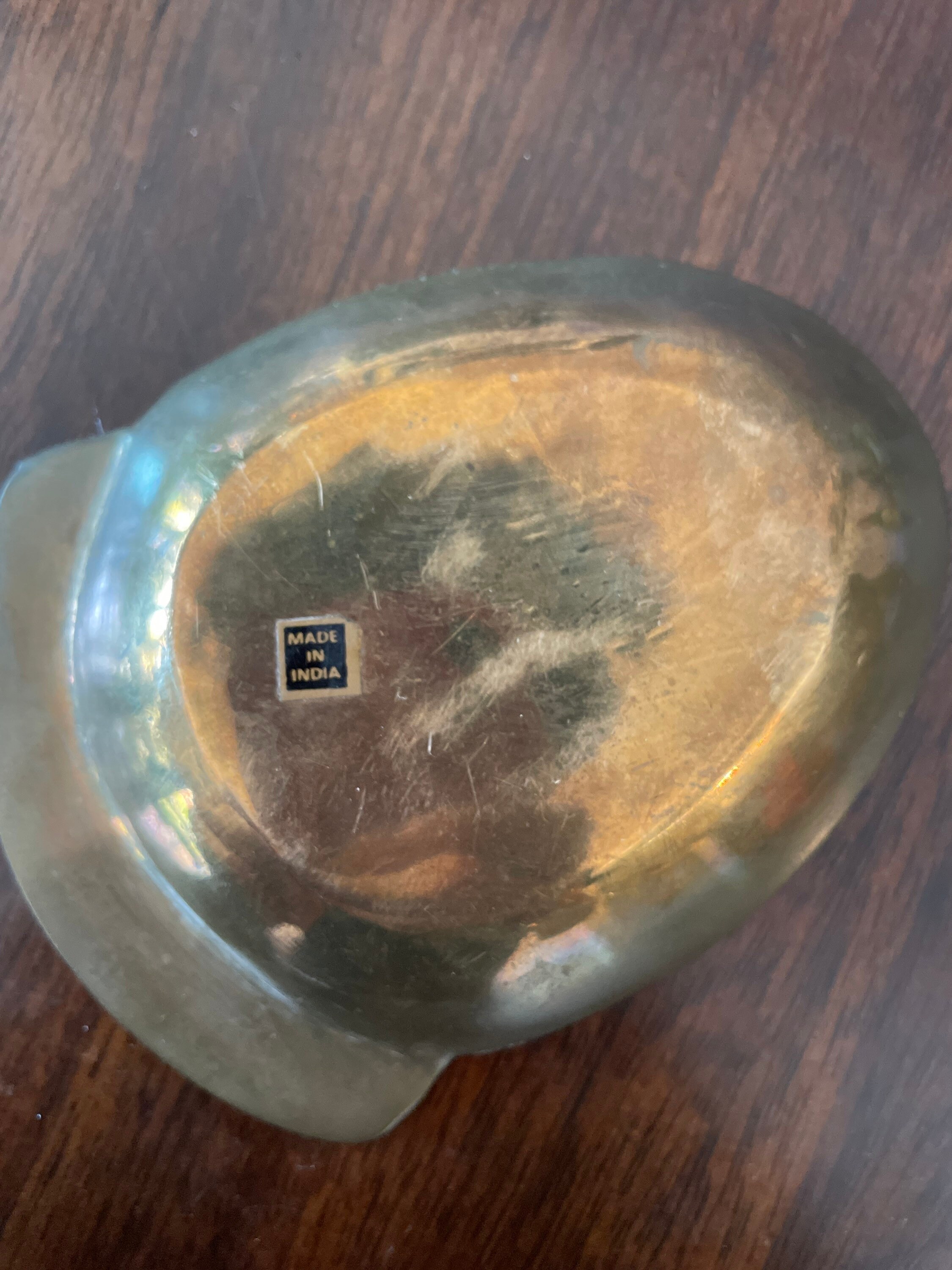 Vintage 1960s Brass Pocket Change Holder Tray Made in India Etsy