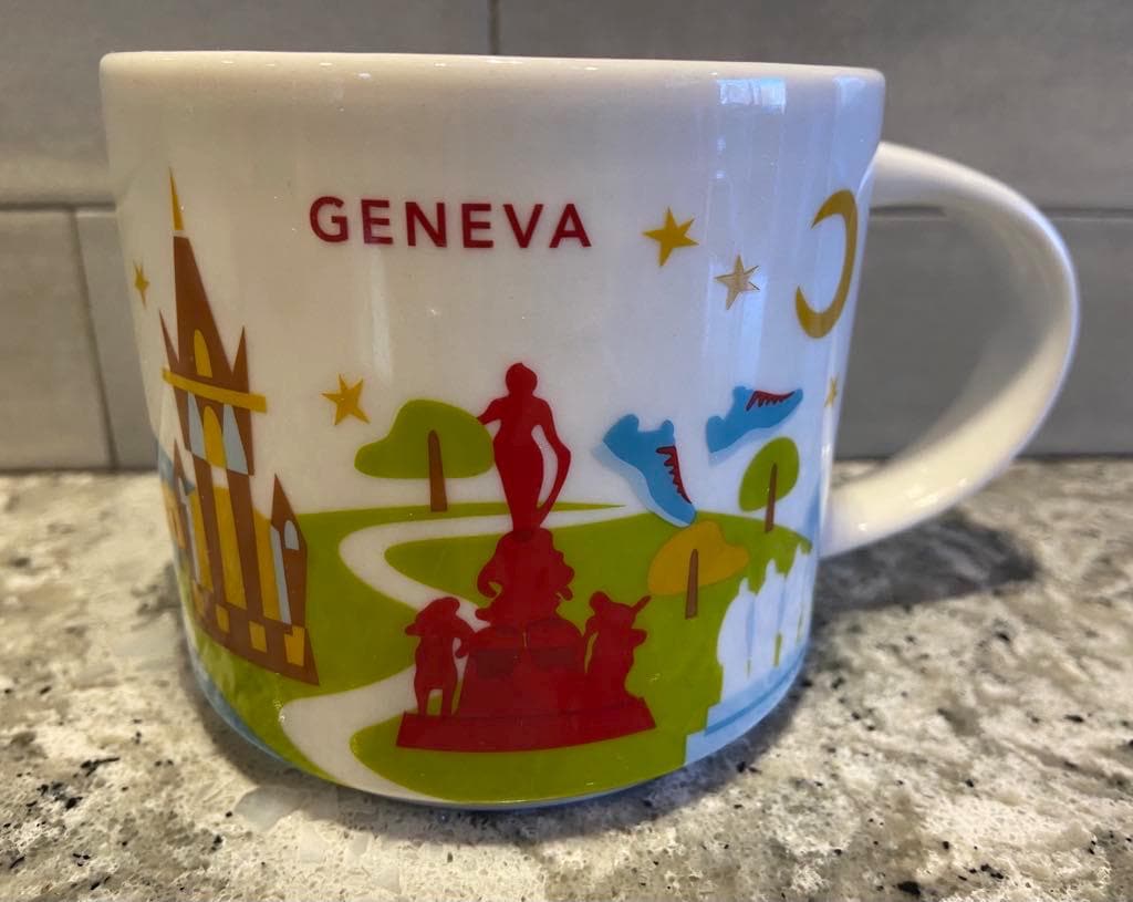 Tasse Starbucks Suisse - Mug Expresso En Céramique, Motif Suisse Coloré