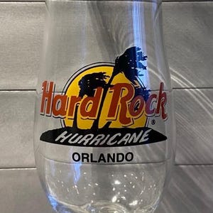 Orlando Hard Rock Cafe Hurricane glass