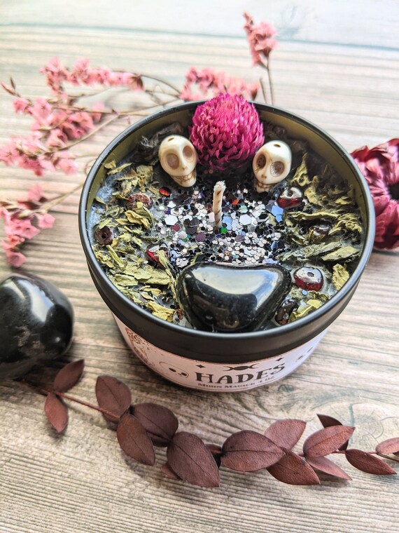 Hades Candle King of the Underworld Dark Plum Spice Etsy