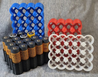 AA Battery holder / organizer - 3D printed