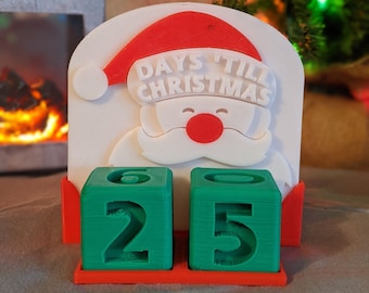 Days 'till Christmas counter - 3D printed