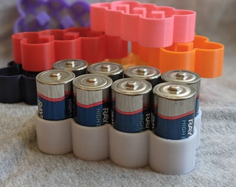 C Battery holder / organizer - 3D printed