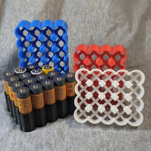AA Battery holder / organizer - 2 pack - 3D printed