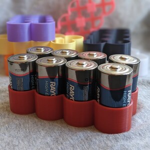 D Battery holder / organizer - 3D printed