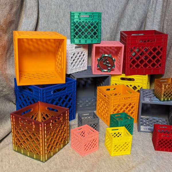 Mini milk crate - 3D printed