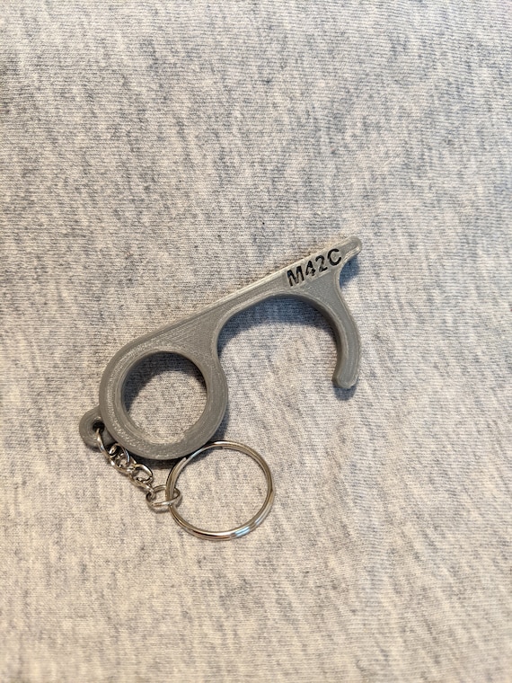 No-touch Door Hook & Button Pusher Key Chain | 3D Printed - Etsy