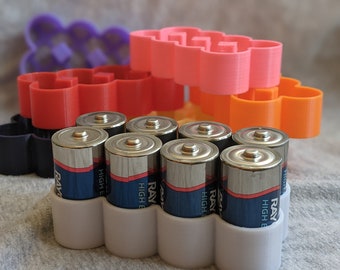 C Battery holder / organizer - 2 Pack - 3D printed
