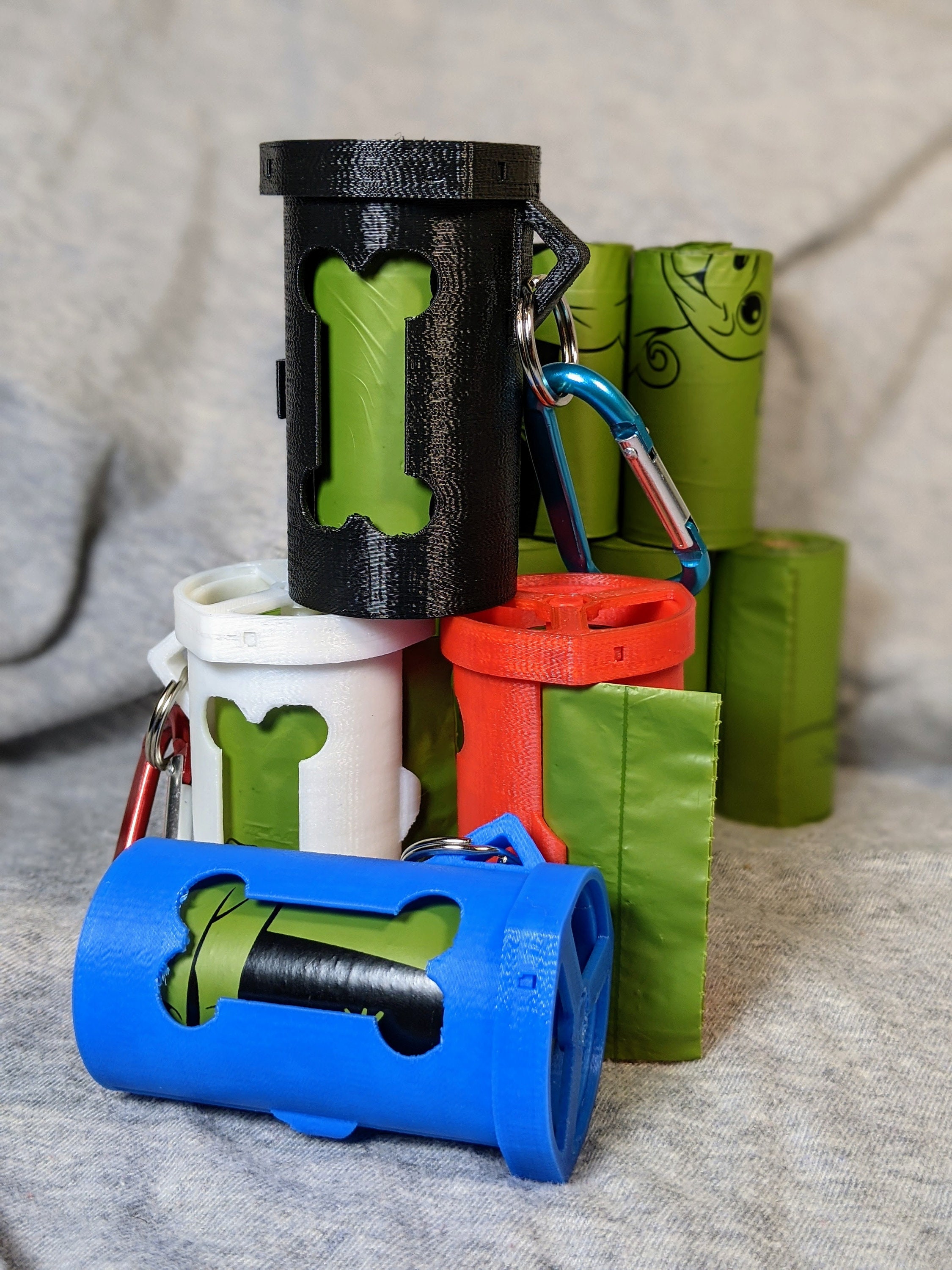 Clip on Poop Bag Holder With Pet Name - 3D Printed - Etsy