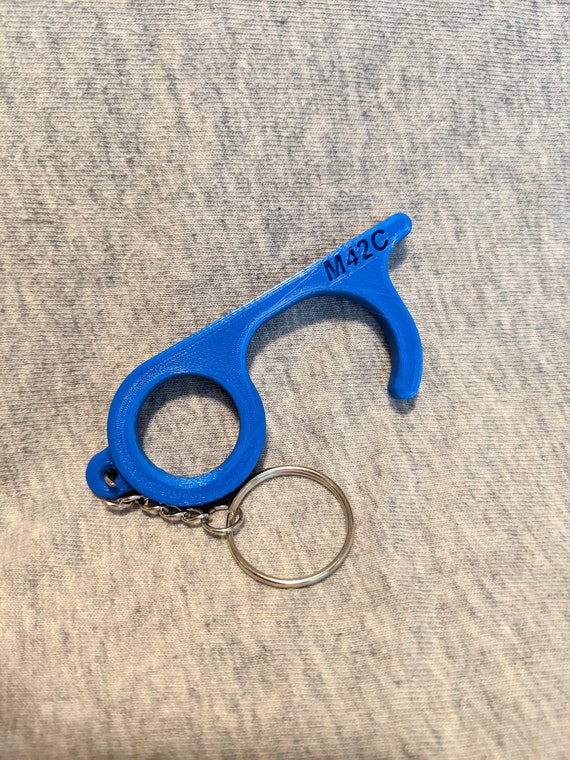 No-touch Door Hook & Button Pusher Key Chain | 3D Printed - Etsy