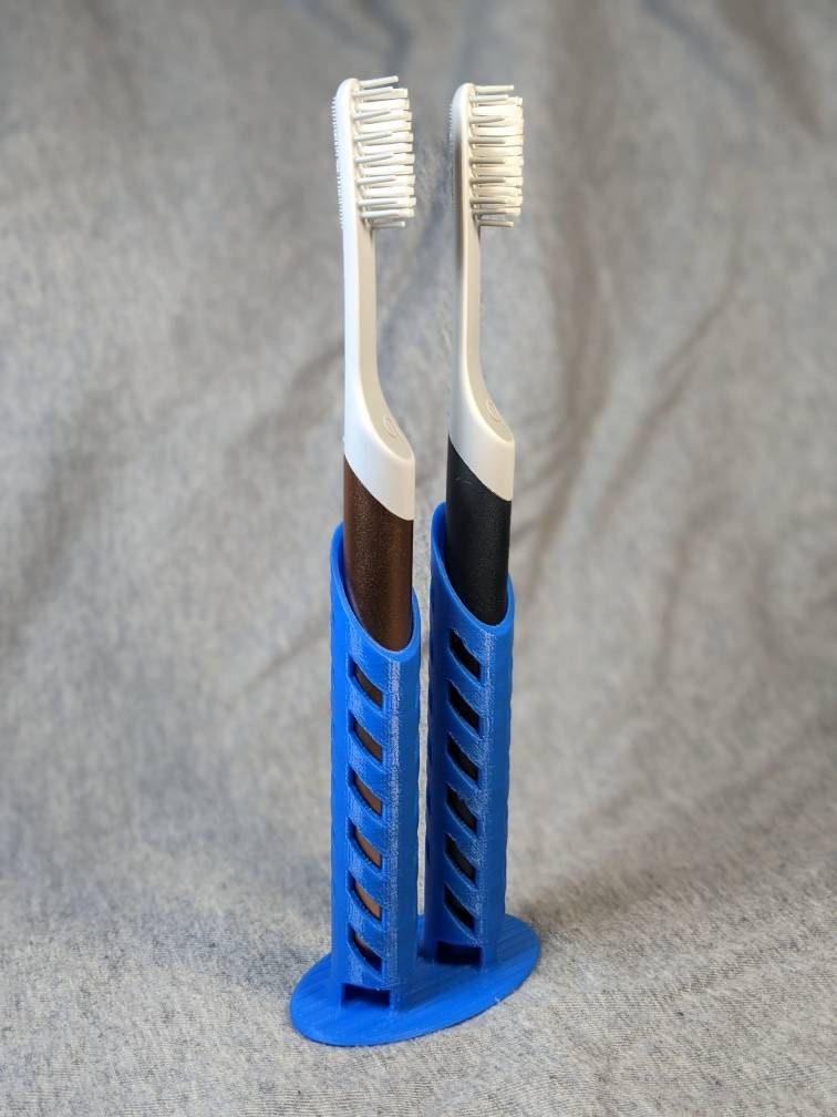 Toothbrush caddy for countertop storage - 3D printed