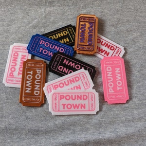Pound Town Ticket for Him / Her Valentine's Gift (Style 2) - 3D printed