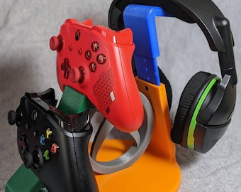 Adjustable Controller & Headphone Stand for Video games | 3D printed
