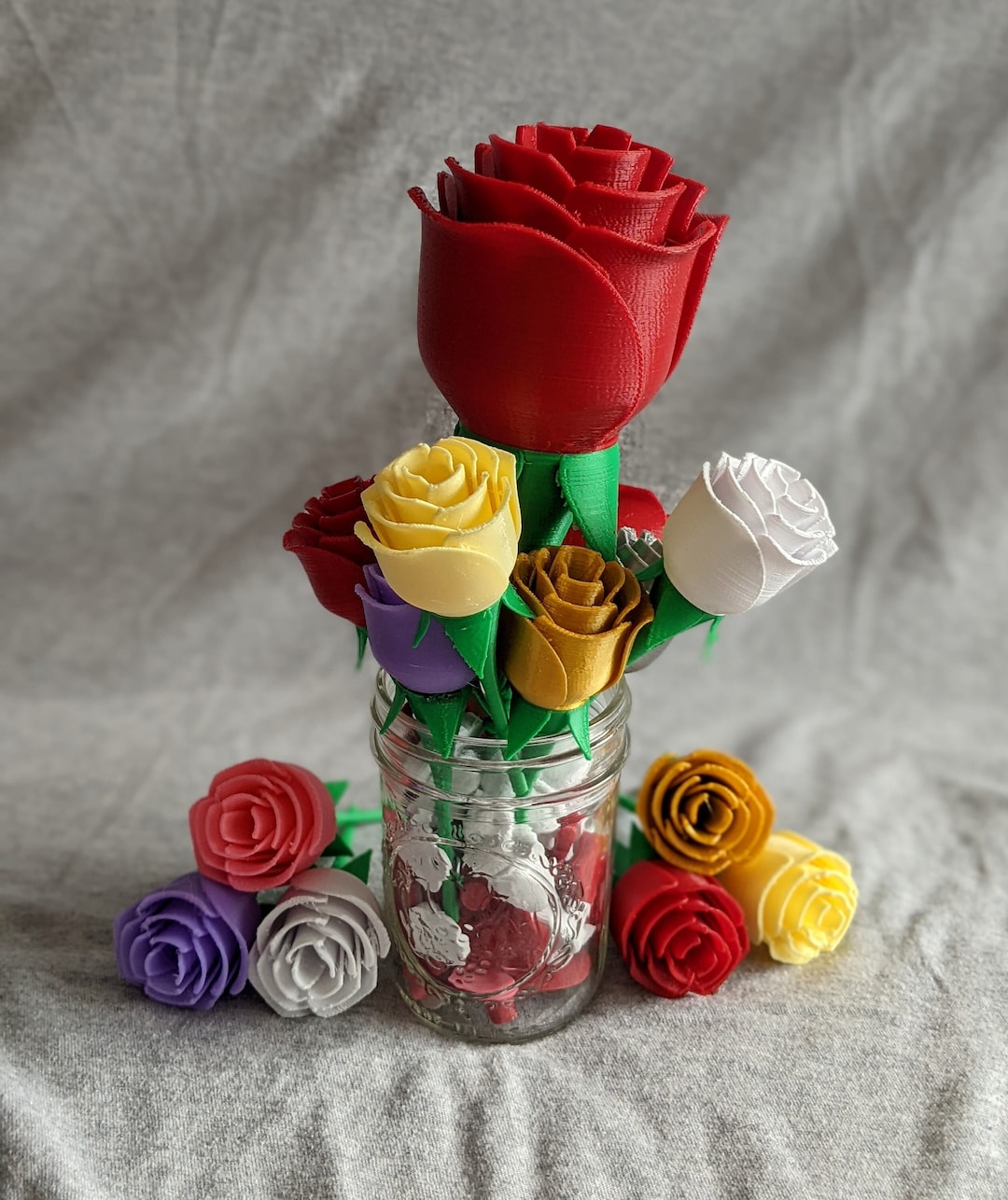 Forever Rose, Single Stem - 3D Printed - Etsy