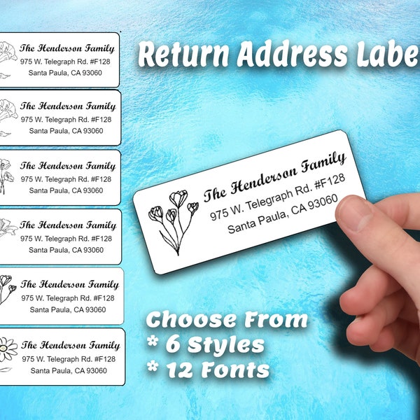 Address Label Design Etsy