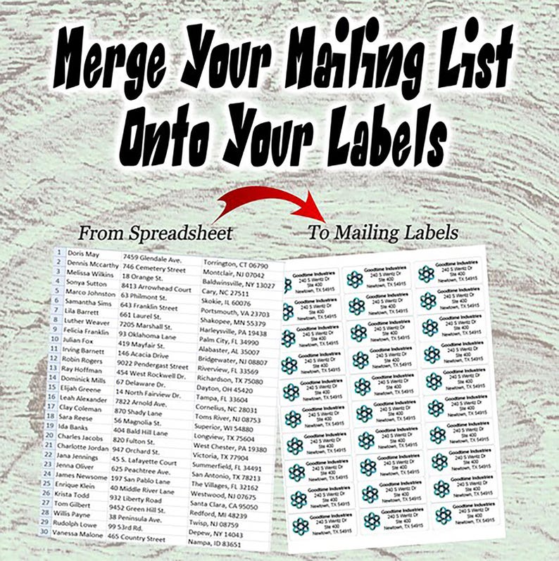 Personalized Logo Return Address Labels: Business Advertising Stickers ...
