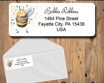 Return Address Labels, Buy 2 Get 1 Free! Choose from 8 cute variations, 12 Font options.  30 labels per sheet 1" X 2 5/8"