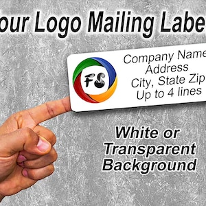 Personalized Logo Return Address Labels: Business Advertising Stickers
