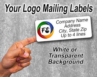 Personalized Logo Return Address Labels: Business Advertising Stickers