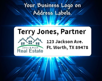 Custom Business Return Address Labels - Buy 2 Get 1 Free - Personalized with Your Business Logo, Free Shipping. Fast 1 Business Day.