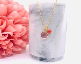 birthstone necklace for mum