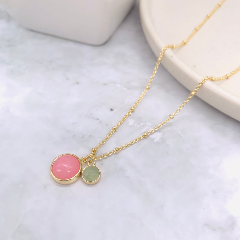 Gold Mother & Child Pendant/personalised Birthstone/birthday Etsy UK