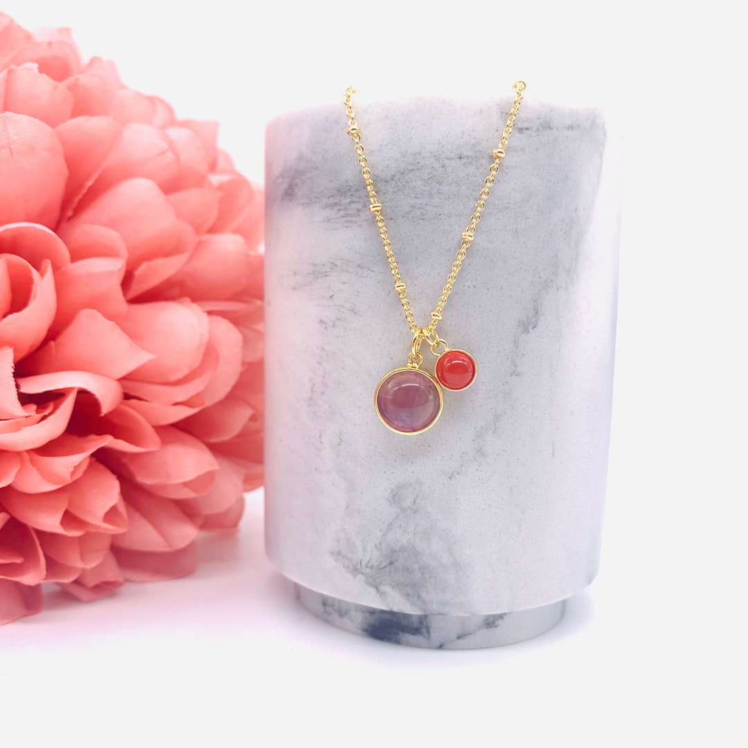 Gold Mother & Child Pendant/personalised Birthstone/birthday Etsy UK