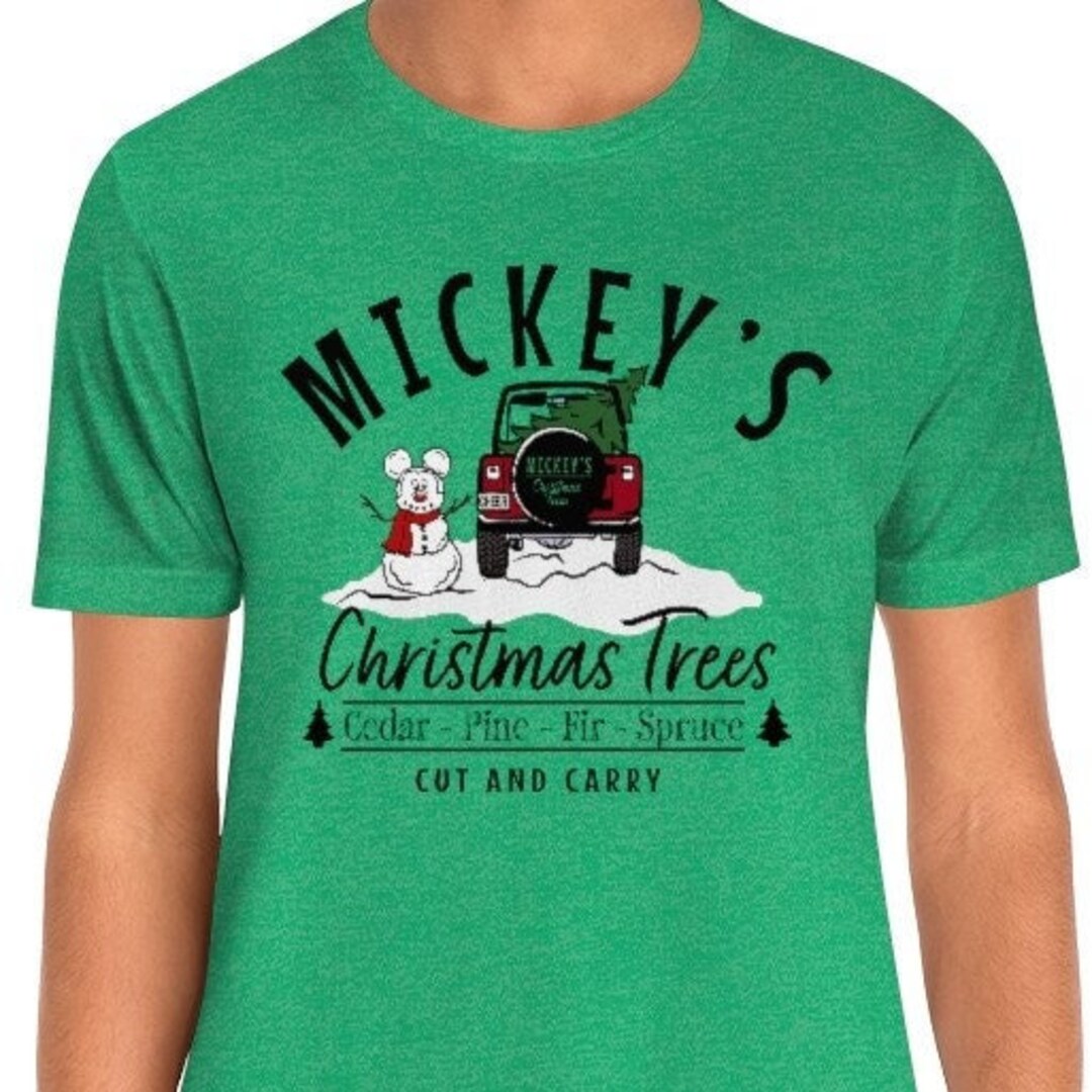 Disney Christmas Shirt Mickey's Christmas Trees Disney Etsy