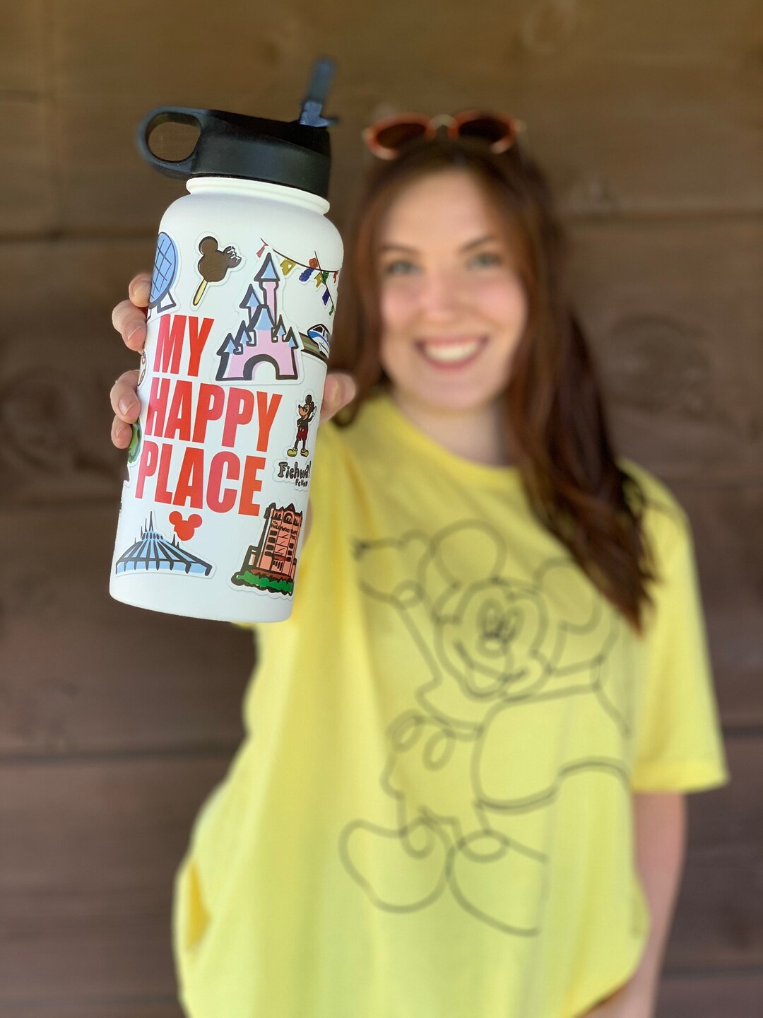 Disney Water Bottle, Disney World Stainless Steel Water Bottle, Walt